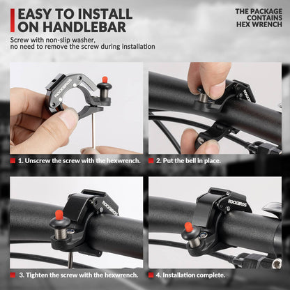 ROCKBROS Fahrradklingel Glocke 100dB Laut Innovativ Mini Fahrrad Klingel - Fahrradklingel ROCKBROS - EU - NooMii