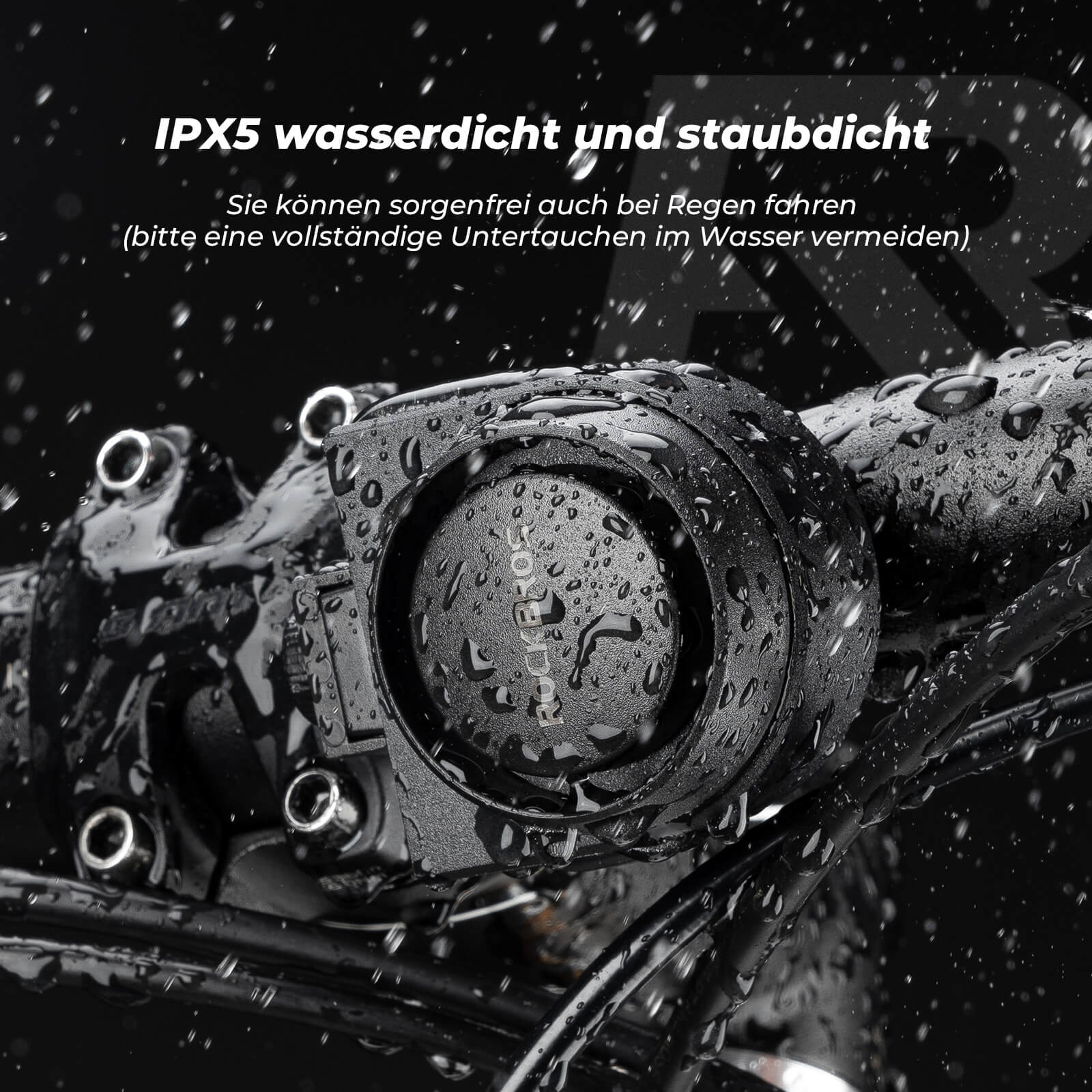 ROCKBROS Fahrradklingel Kabellose Warnsirene Elektrisch Farhrad Glocke IPX5 - Fahrradklingel ROCKBROS - EU - NooMii