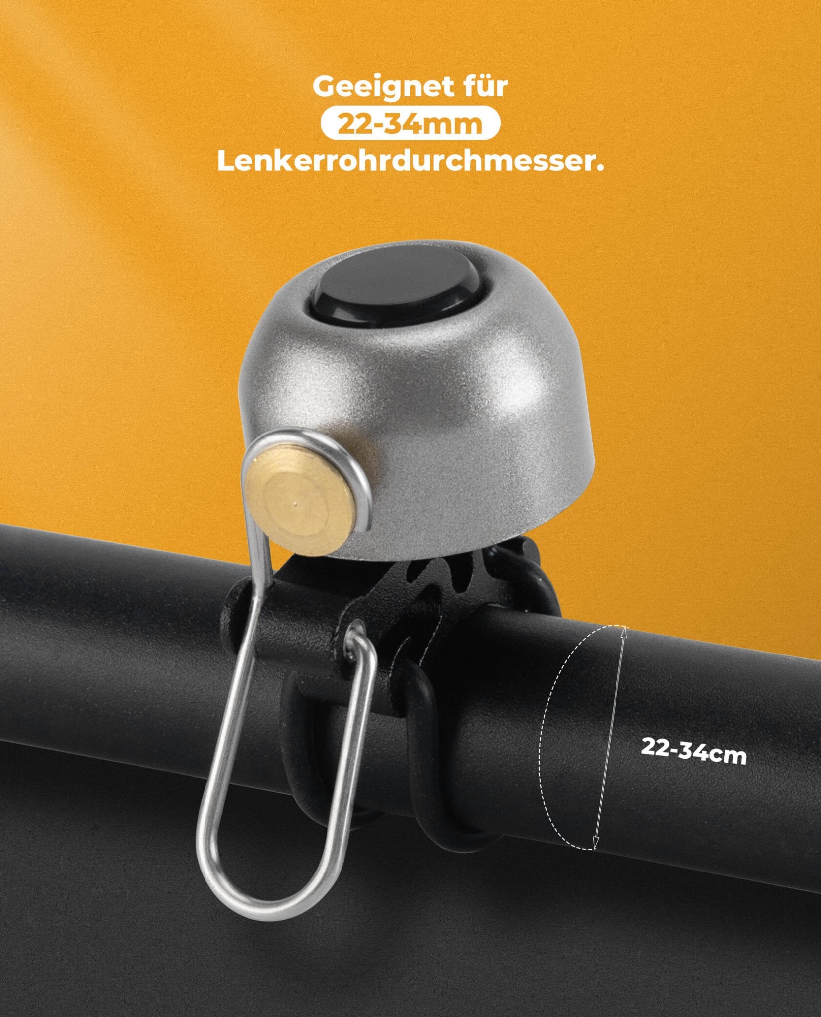 ROCKBROS Fahrradklingel Klassisch Retro Fahrradglocke Laut Klingel für 22 - 34mm - Fahrradklingel ROCKBROS - EU - NooMii