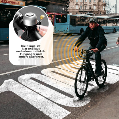ROCKBROS Fahrradklingel Klassisch Retro Fahrradglocke Laut Klingel für 22 - 34mm - Fahrradklingel ROCKBROS - EU - NooMii