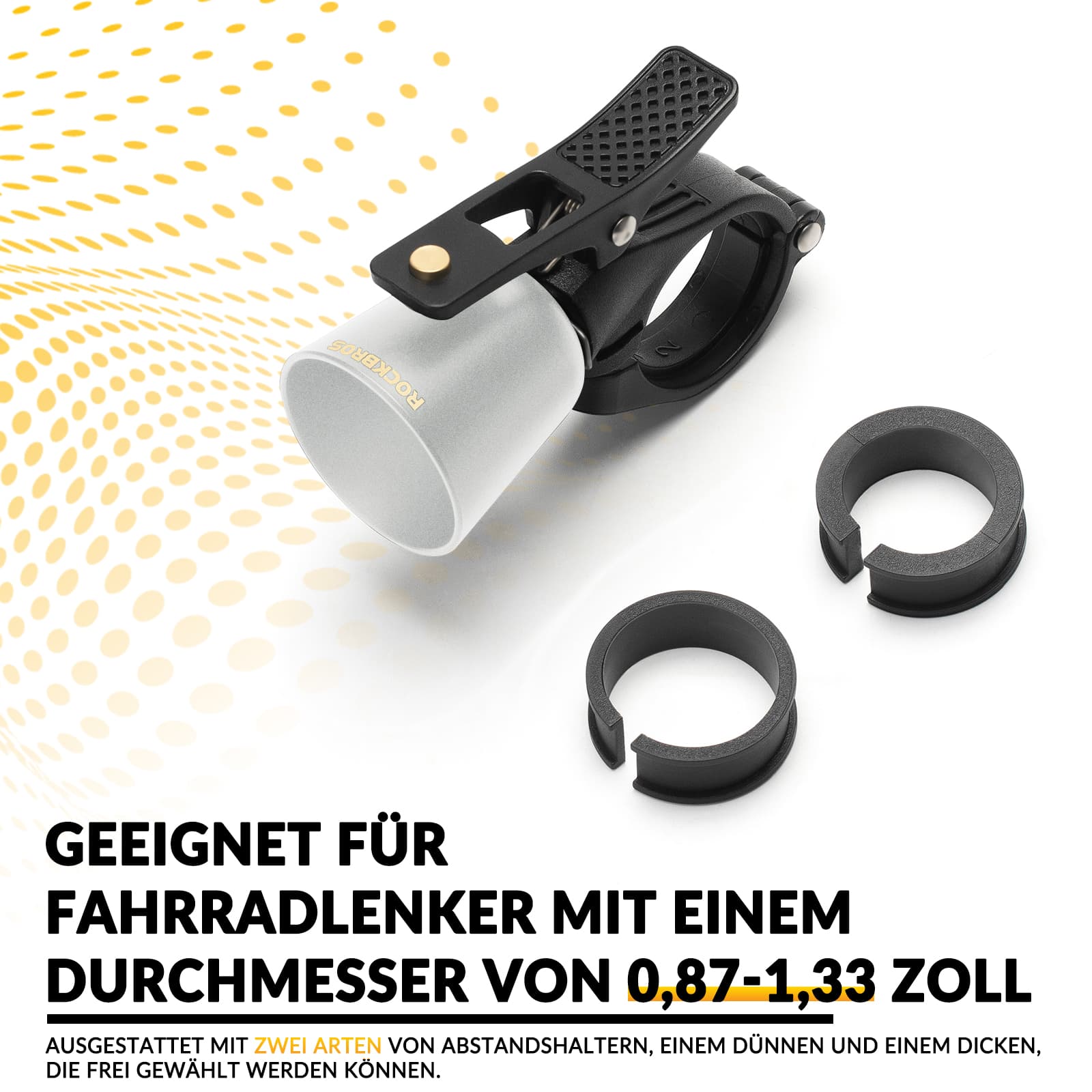 ROCKBROS Fahrradklingel Laut Retro Klingel für MTB Rennrad Vier Farben - Fahrradklingel ROCKBROS - EU - NooMii