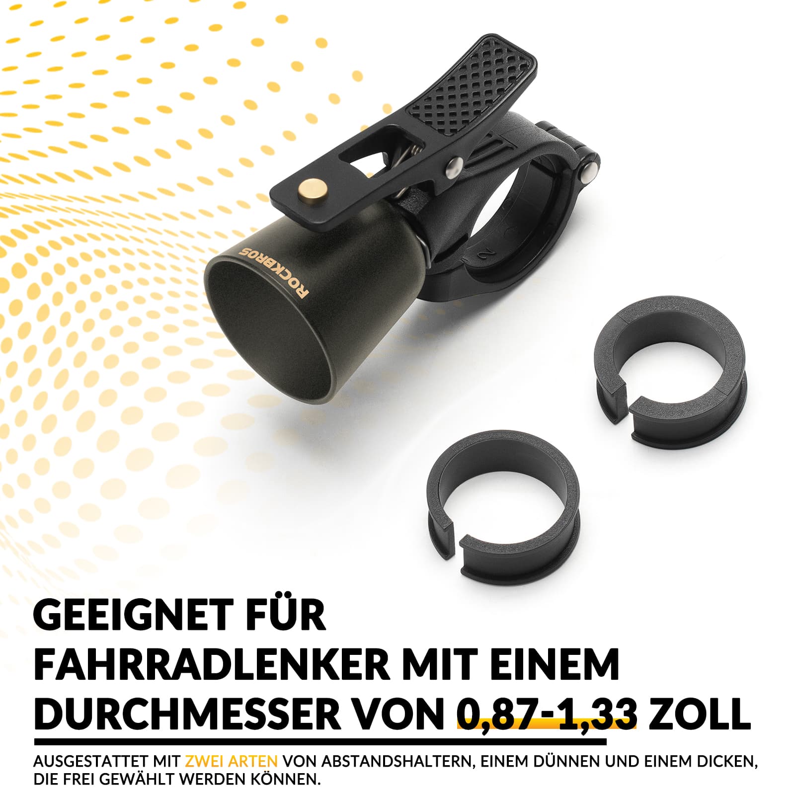 ROCKBROS Fahrradklingel Laut Retro Klingel für MTB Rennrad Vier Farben - Fahrradklingel ROCKBROS - EU - NooMii