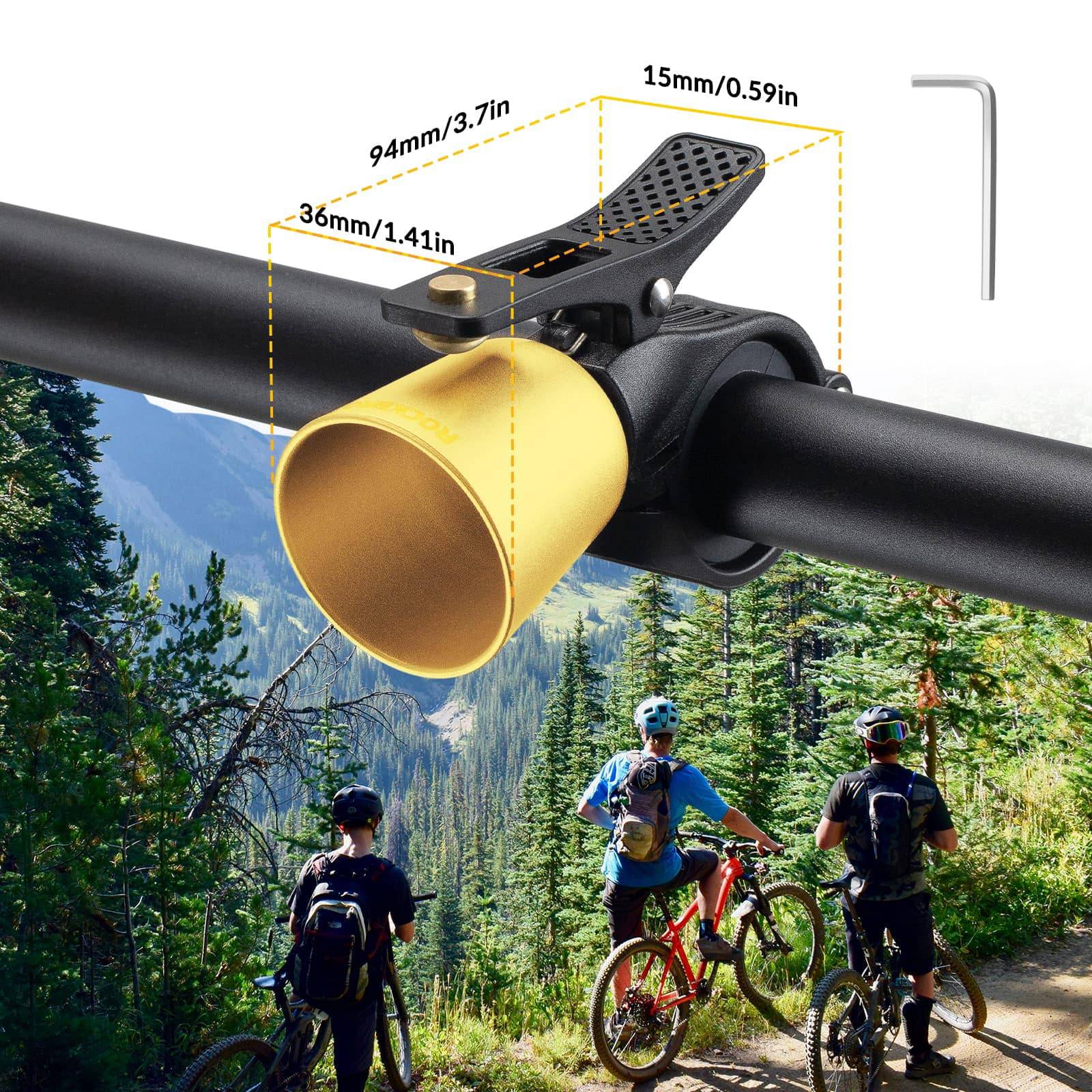 ROCKBROS Fahrradklingel Laut Retro Klingel für MTB Rennrad Vier Farben - Fahrradklingel ROCKBROS - EU - NooMii