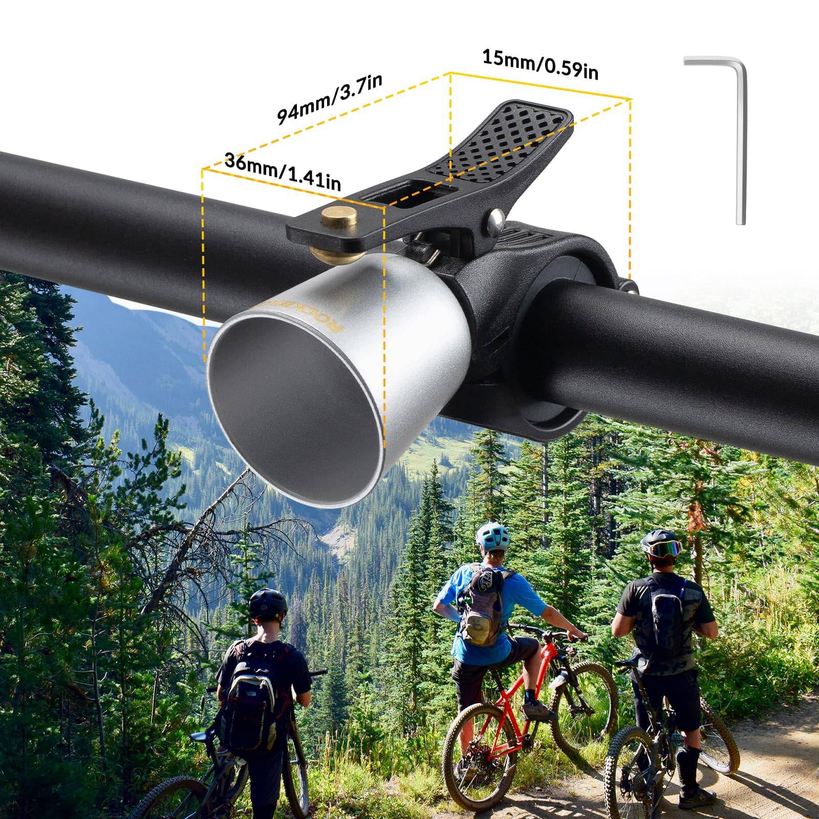 ROCKBROS Fahrradklingel Laut Retro Klingel für MTB Rennrad Vier Farben - Fahrradklingel ROCKBROS - EU - NooMii