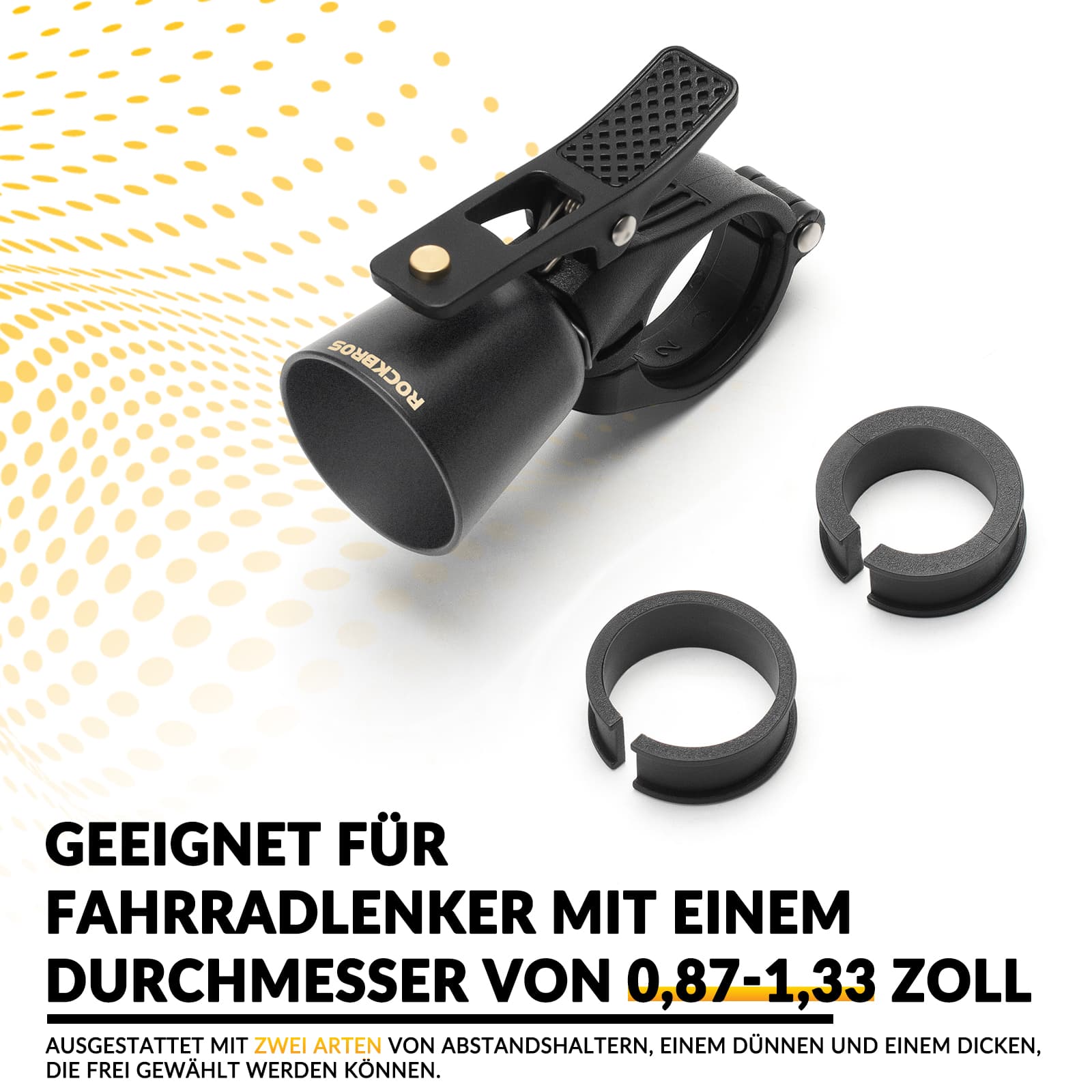 ROCKBROS Fahrradklingel Laut Retro Klingel für MTB Rennrad Vier Farben - Fahrradklingel ROCKBROS - EU - NooMii