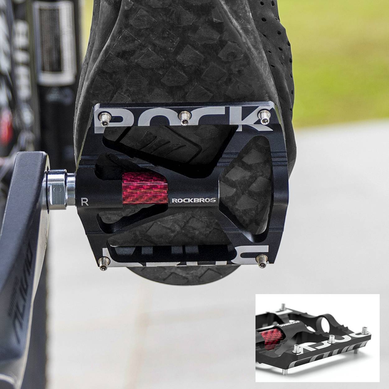 ROCKBROS Fahrradpedale 9/16 Zoll Alu MTB Pedale mit Abgedichtete Lager - Fahrradpedale ROCKBROS - EU - NooMii