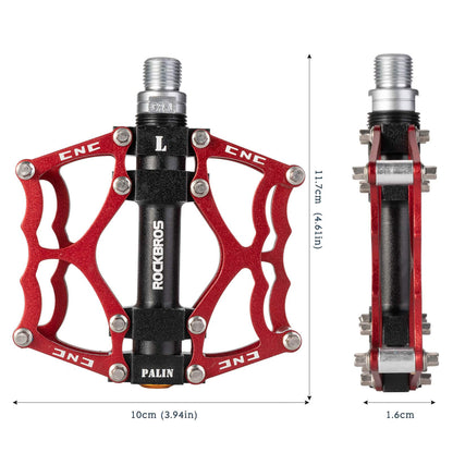 ROCKBROS Fahrradpedale 9/16 Zoll CNC Aluminium mit abgedichteten Lagern - Fahrradpedale ROCKBROS - EU - NooMii