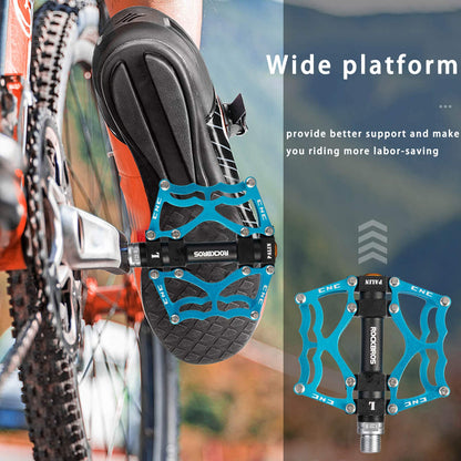 ROCKBROS Fahrradpedale 9/16 Zoll CNC Aluminium mit abgedichteten Lagern - Fahrradpedale ROCKBROS - EU - NooMii