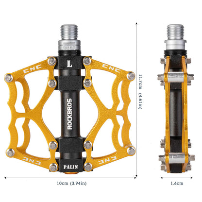 ROCKBROS Fahrradpedale 9/16 Zoll CNC Aluminium mit abgedichteten Lagern - Fahrradpedale ROCKBROS - EU - NooMii