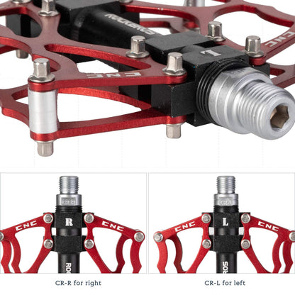 ROCKBROS Fahrradpedale 9/16 Zoll CNC Aluminium mit abgedichteten Lagern - Fahrradpedale ROCKBROS - EU - NooMii