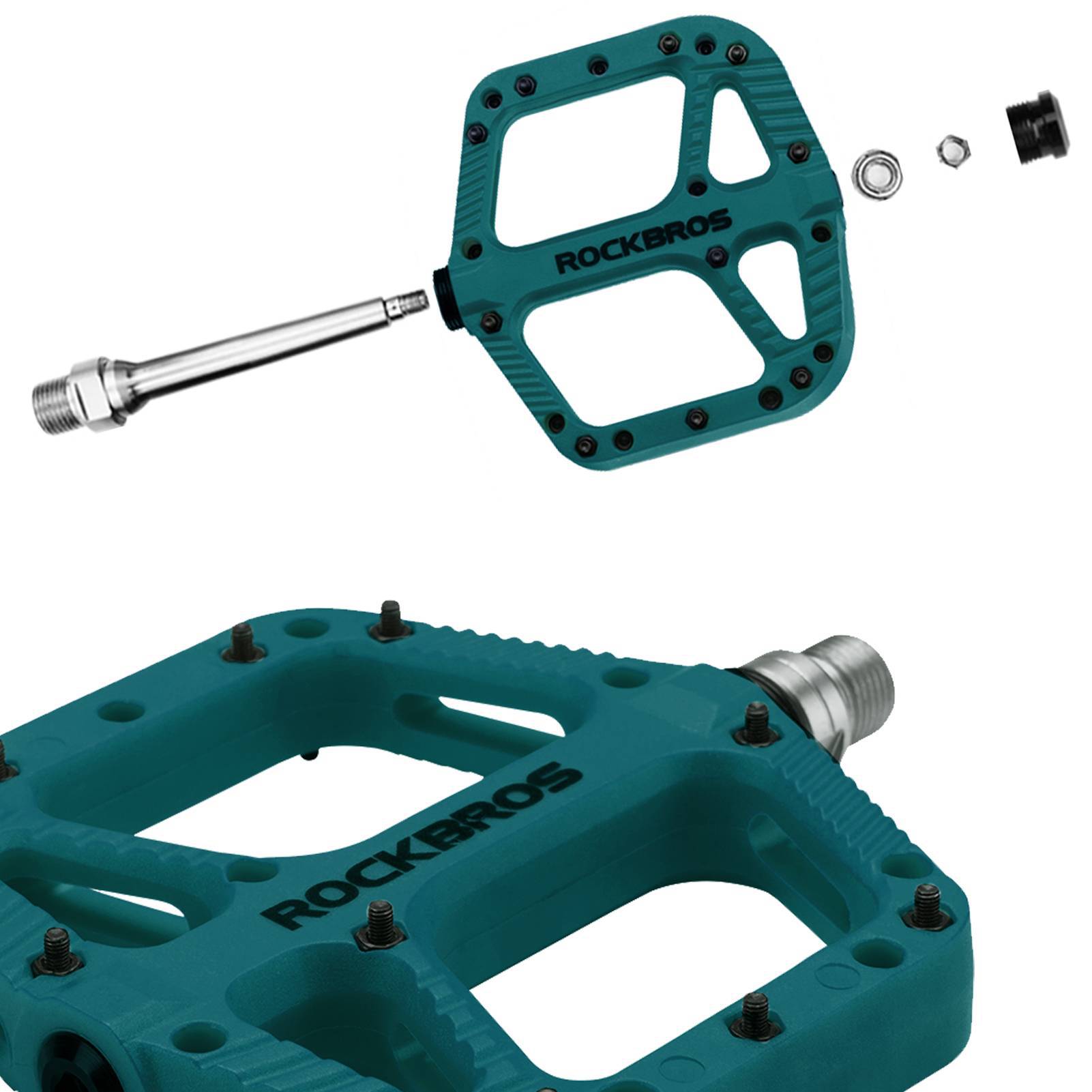 ROCKBROS Fahrradpedale Nylon Flat Pedale 9/16 Zoll mit 3 Bearing - Fahrradpedale ROCKBROS - EU - NooMii