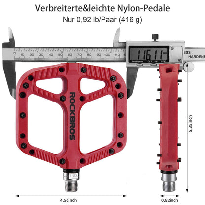 ROCKBROS Fahrradpedale Nylon Flat Pedale 9/16 Zoll mit 3 Bearing - Fahrradpedale ROCKBROS - EU - NooMii
