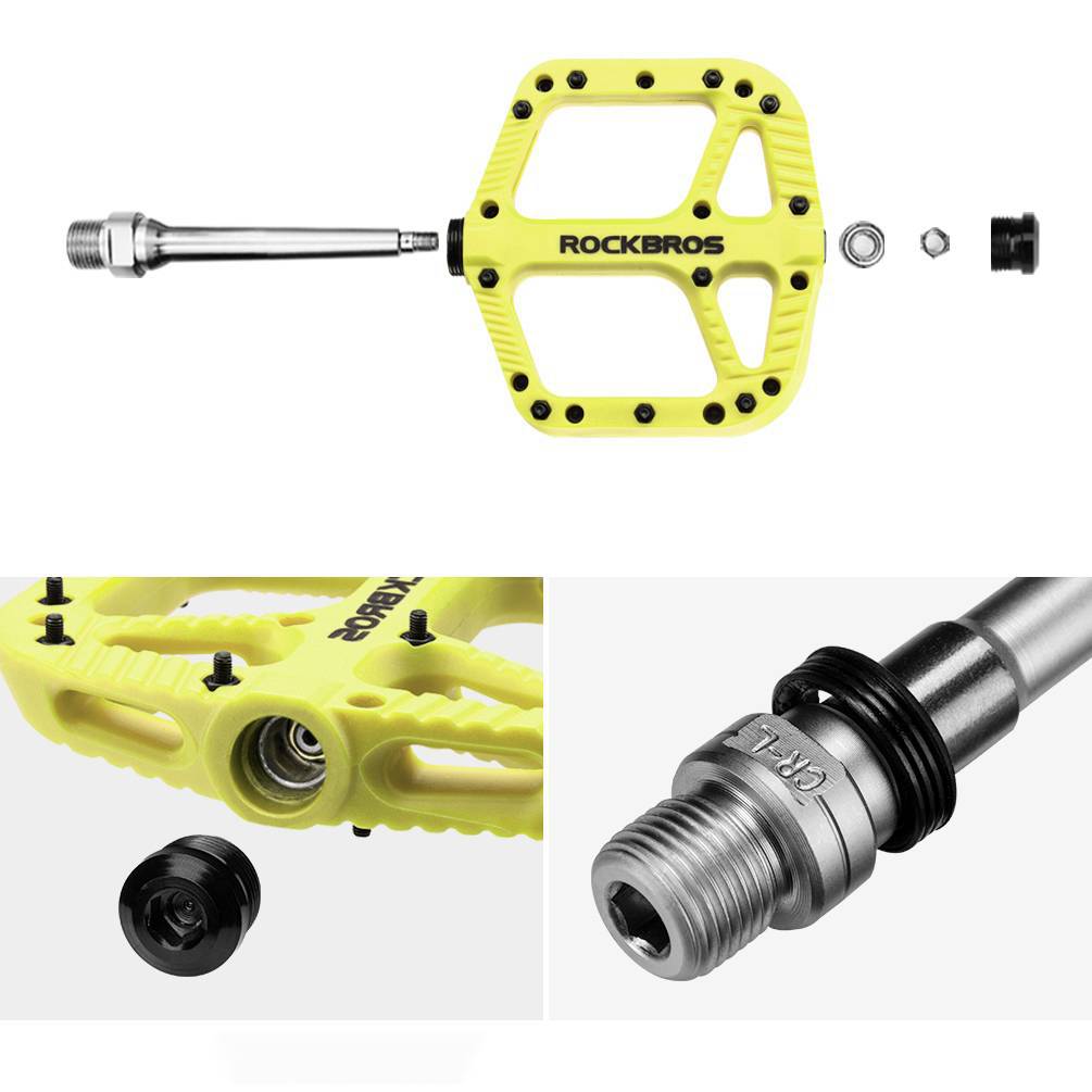 ROCKBROS Fahrradpedale Nylon Flat Pedale 9/16 Zoll mit 3 Bearing - Fahrradpedale ROCKBROS - EU - NooMii