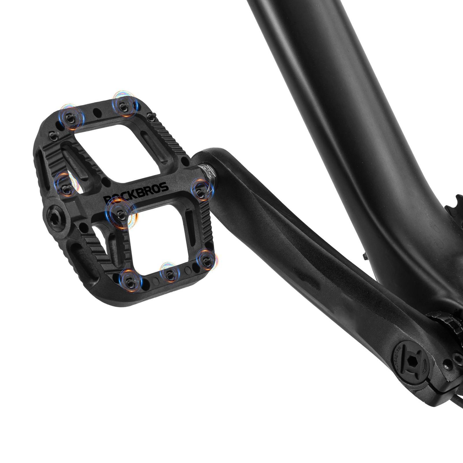 ROCKBROS Fahrradpedale Nylon Flat Pedale 9/16 Zoll mit 3 Bearing - Fahrradpedale ROCKBROS - EU - NooMii