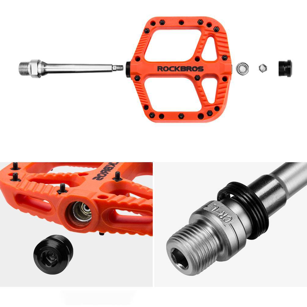 ROCKBROS Fahrradpedale Nylon Flat Pedale 9/16 Zoll mit 3 Bearing - Fahrradpedale ROCKBROS - EU - NooMii