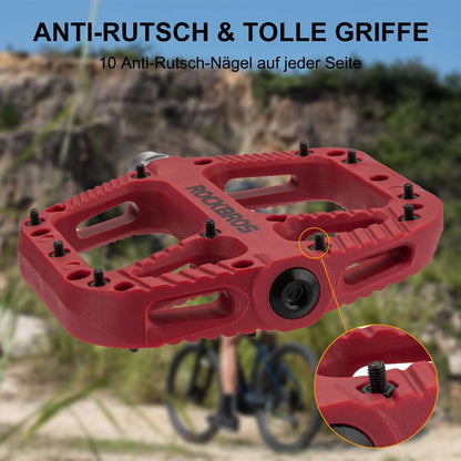 ROCKBROS Fahrradpedale Nylon Flat Pedale 9/16 Zoll mit 3 Bearing - Fahrradpedale ROCKBROS - EU - NooMii