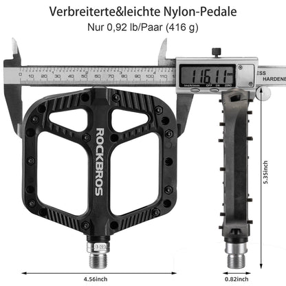 ROCKBROS Fahrradpedale Nylon Flat Pedale 9/16 Zoll mit 3 Bearing - Fahrradpedale ROCKBROS - EU - NooMii
