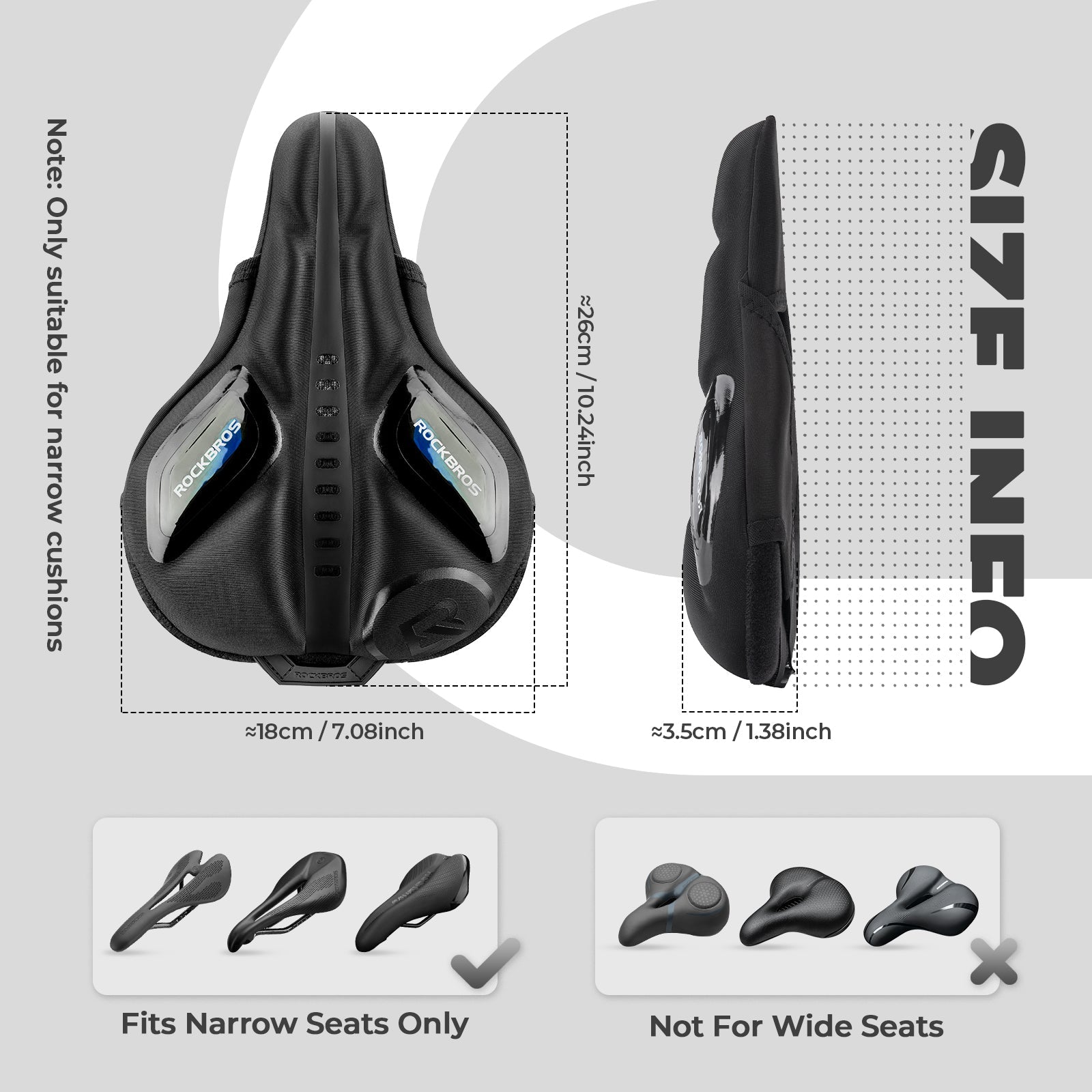 ROCKBROS Fahrradsattel Atmungsaktiv Sattelbezug Regenschutz Rot/Blau - Fahrradsattel ROCKBROS - EU - NooMii