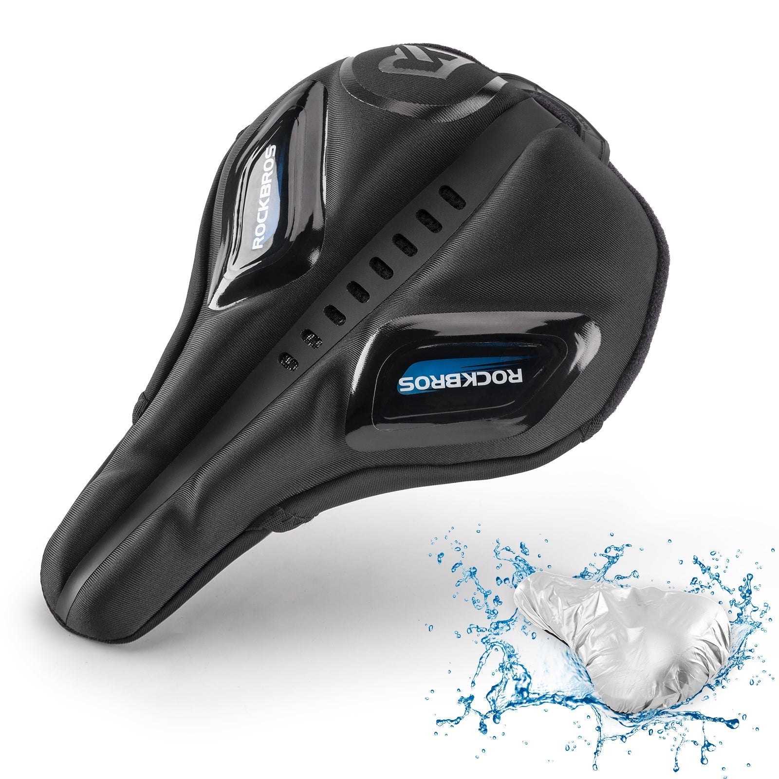 ROCKBROS Fahrradsattel Atmungsaktiv Sattelbezug Regenschutz Rot/Blau - Fahrradsattel ROCKBROS - EU - NooMii