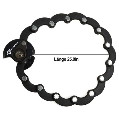 ROCKBROS Fahrradschloss Faltschloss 70 cm Lang Schwarz - Fahrradschloss ROCKBROS - EU - NooMii