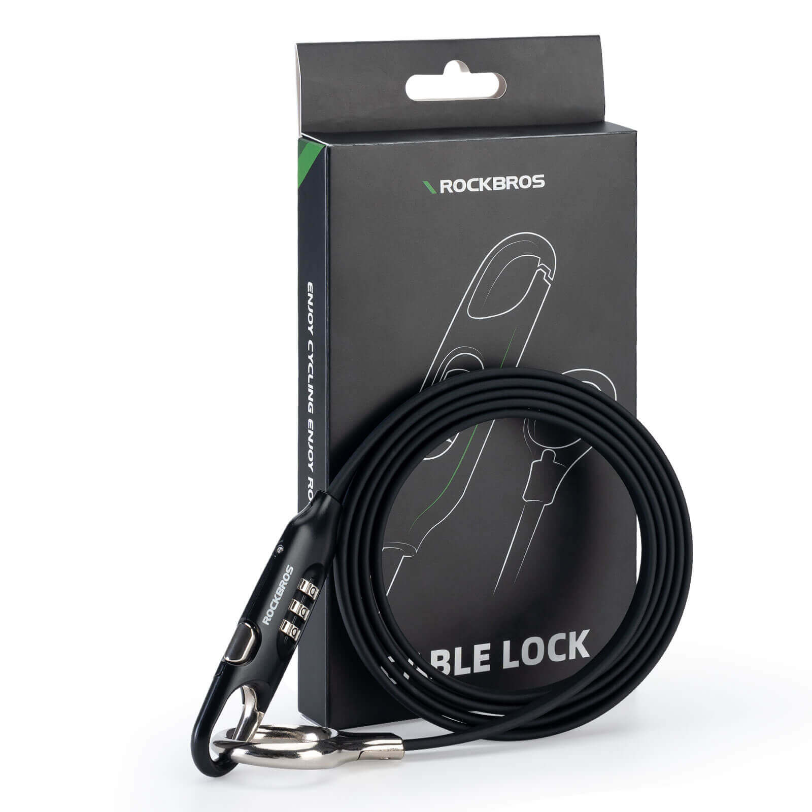 ROCKBROS Fahrradschloss Kabelschloss 150cm mit Zahlencode Anti - Diebstahl - Fahrradschloss ROCKBROS - EU - NooMii