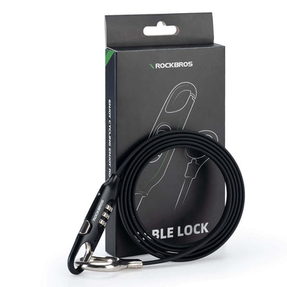 ROCKBROS Fahrradschloss Kabelschloss 150cm mit Zahlencode Anti - Diebstahl - Fahrradschloss ROCKBROS - EU - NooMii