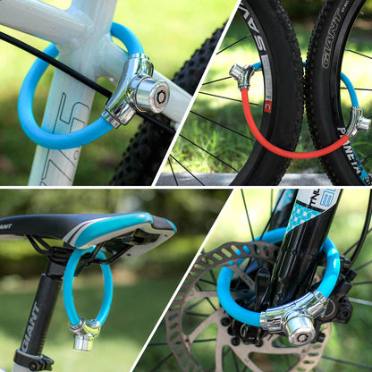 ROCKBROS Fahrradschloss Kabelschloss mit Klettverschlüssen ohne Schlüssel - Fahrradschloss ROCKBROS - EU - NooMii