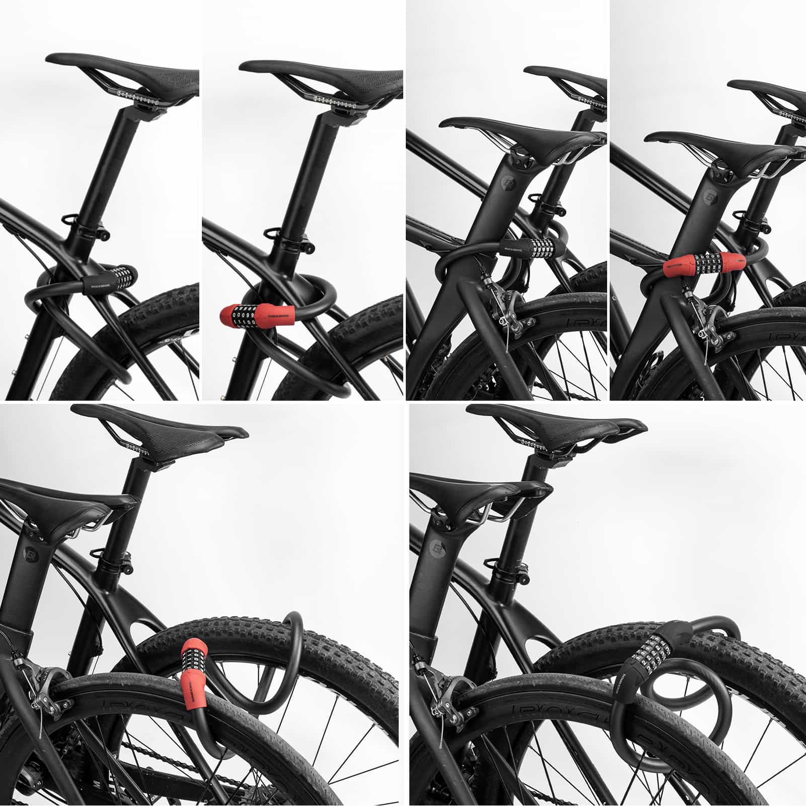 ROCKBROS Fahrradschloss Kabelschloss Zahlenschloss mit 5 - stelliges Zahlencode - Fahrradschloss ROCKBROS - EU - NooMii