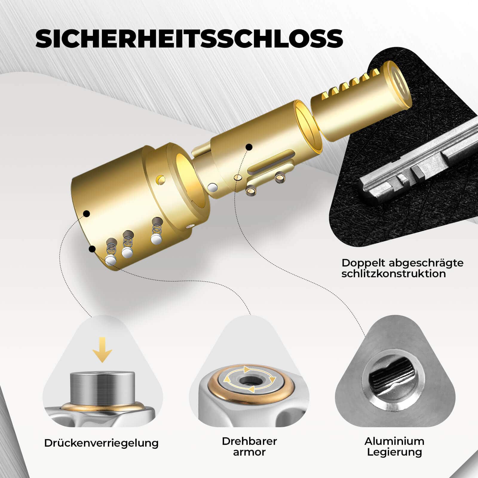 ROCKBROS Fahrradschloss Wasserdicht Sicherheitsschloss für Motorrad/Fahrrad - Fahrradschloss ROCKBROS - EU - NooMii