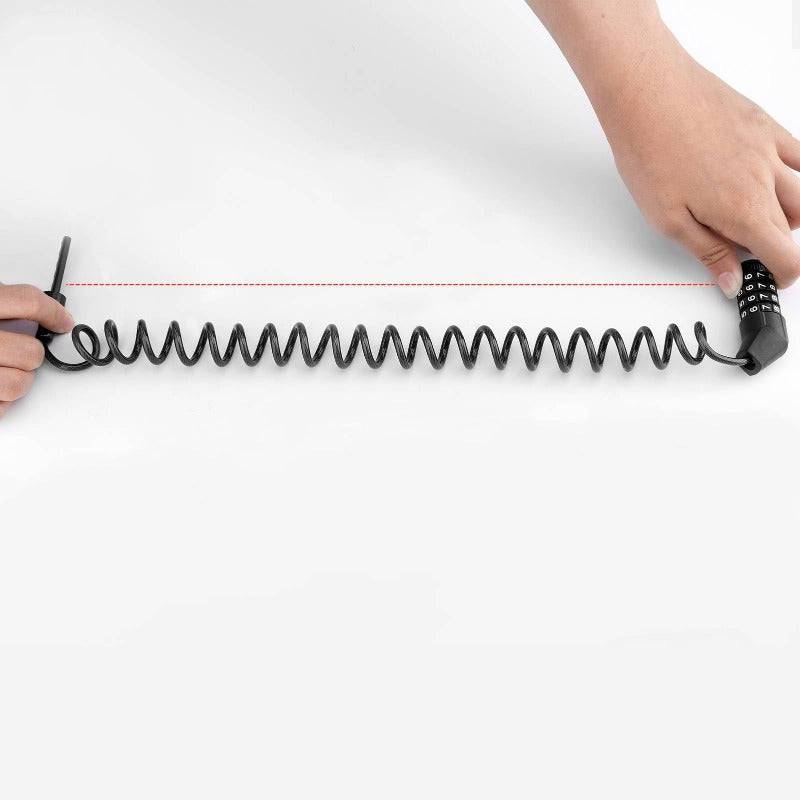 ROCKBROS Fahrradschloss Zahlenschloss Helmschloss mit 4 - stellig Code max. 150 cm - Fahrradschloss ROCKBROS - EU - NooMii