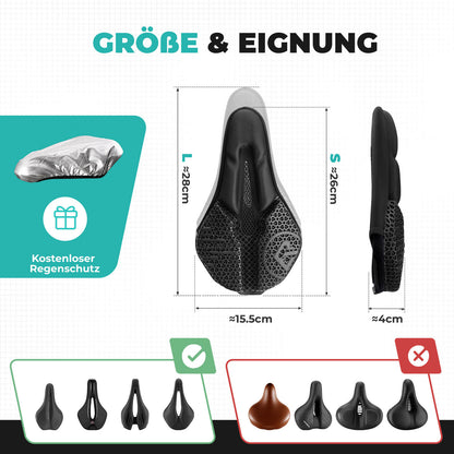 ROCKBROS Fahrradsitz Überzug Sattelbezug Polsterung 3D Stoßdämpfend - Fahrradsattel ROCKBROS - EU - NooMii