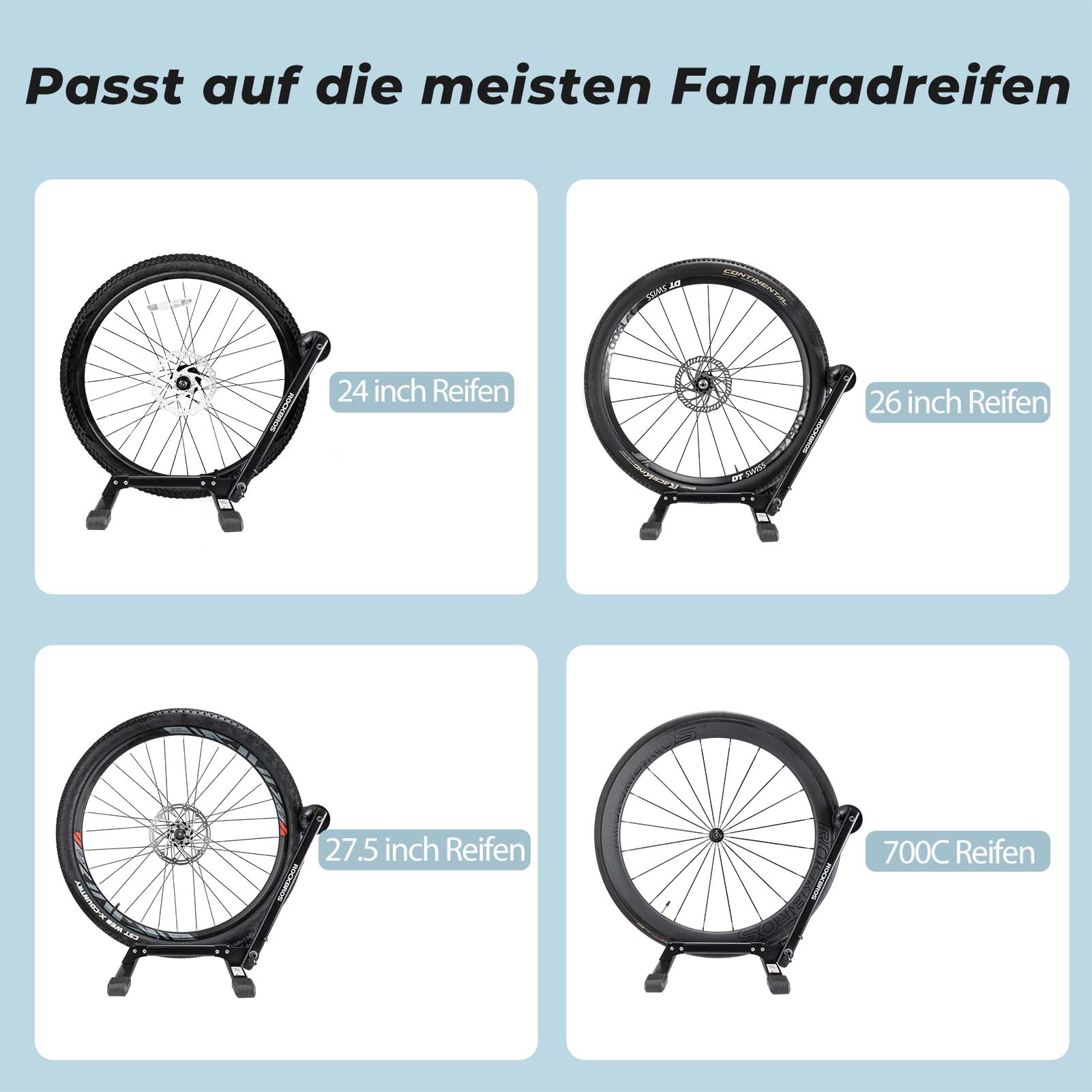 ROCKBROS Fahrradständer Faltbar aus Aluminium Einseitiger Fahrradständer - Fahrradständer ROCKBROS - EU - NooMii