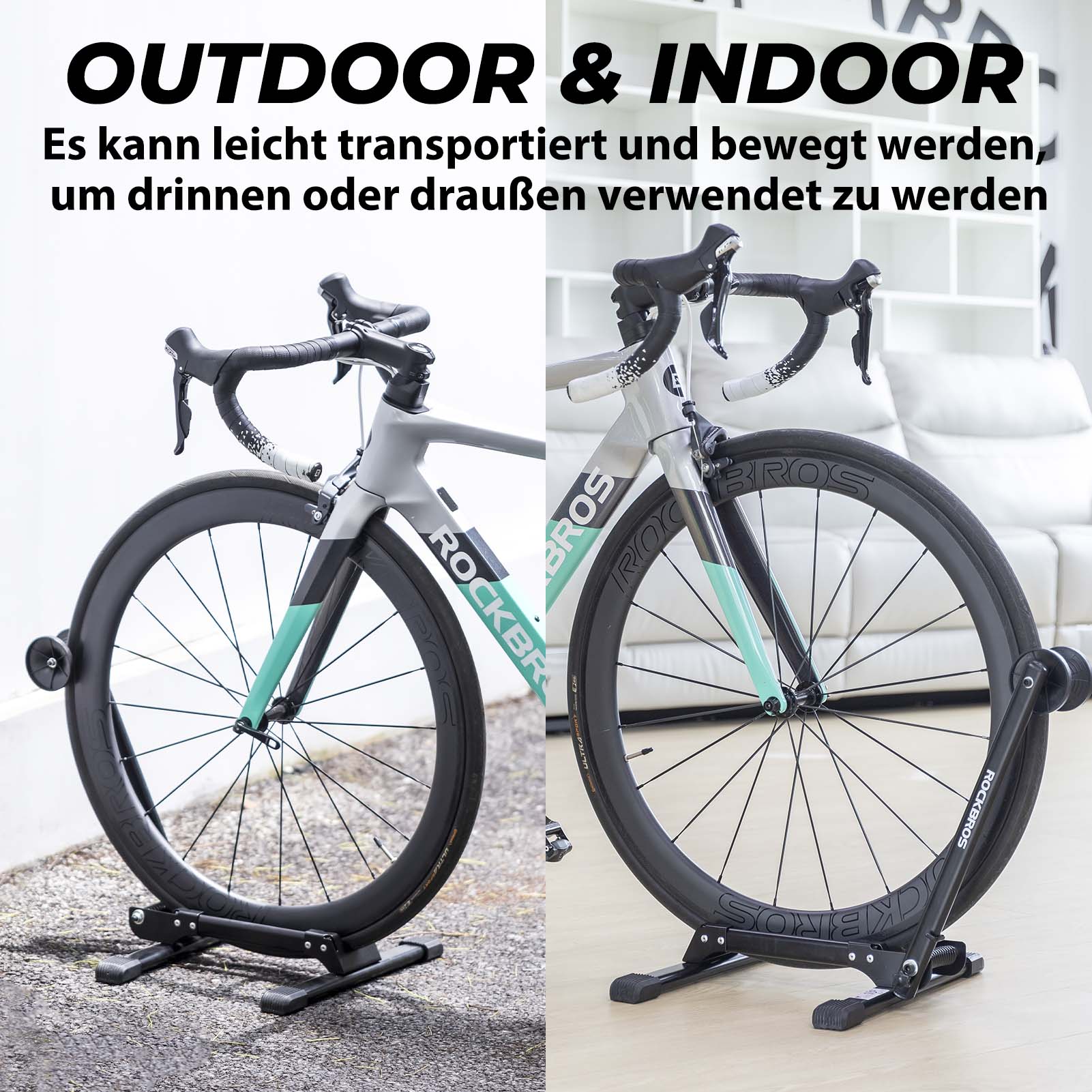ROCKBROS Fahrradständer Faltbar aus Aluminium Einseitiger Fahrradständer - Fahrradständer ROCKBROS - EU - NooMii