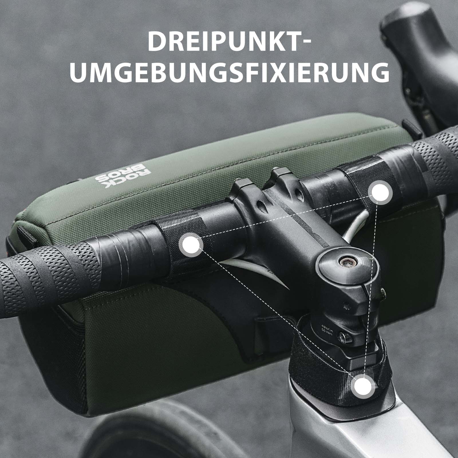 ROCKBROS Fahrradtasche Lenkertasche 2,2L mit Schultergurt in 6 Farben - Fahrradtaschen ROCKBROS - EU - NooMii