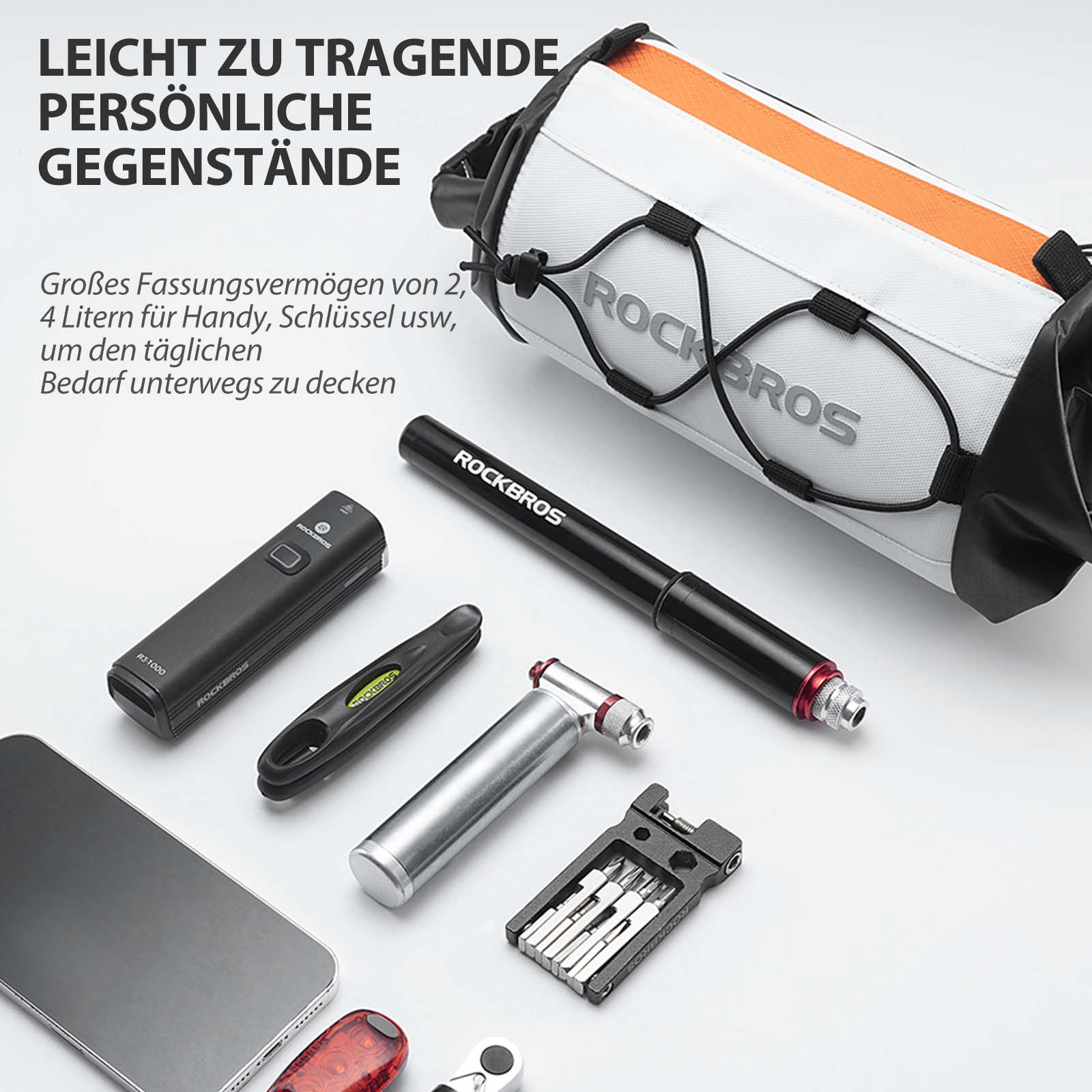 ROCKBROS Fahrradtasche Lenkertasche Aufbewahrungstasche mit Schultergurt - Fahrradtaschen ROCKBROS - EU - NooMii