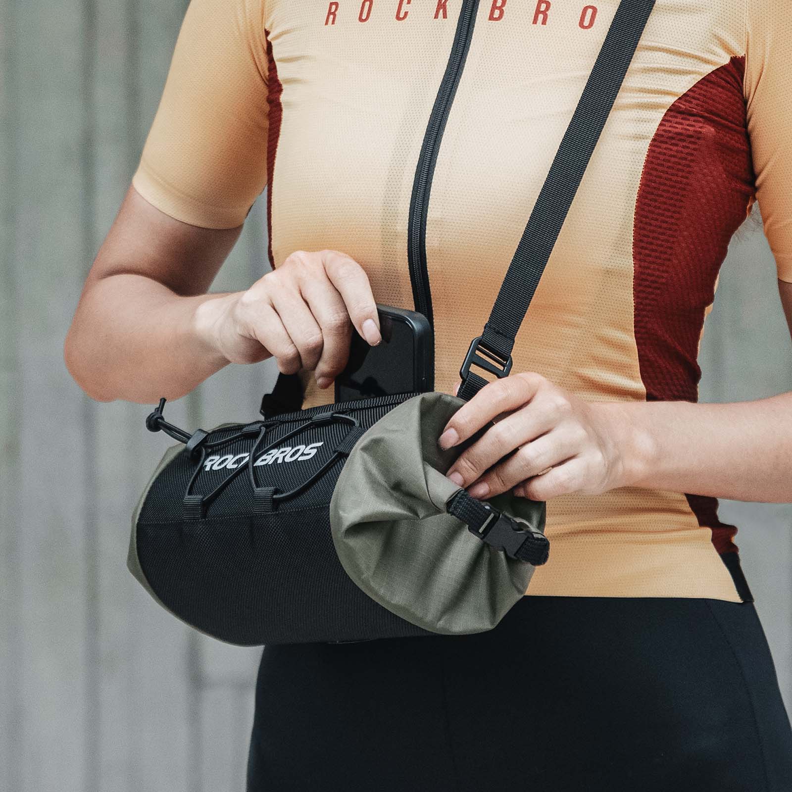 ROCKBROS Fahrradtasche Lenkertasche Aufbewahrungstasche mit Schultergurt - Fahrradtaschen ROCKBROS - EU - NooMii