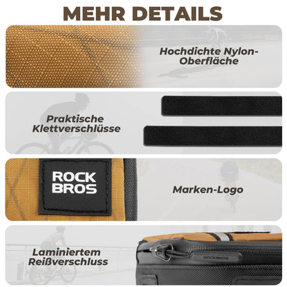 ROCKBROS Fahrradtasche Rahmentasche Dreiecktasche für Brompton 0,25/0,3L - Fahrradtaschen ROCKBROS - EU - NooMii