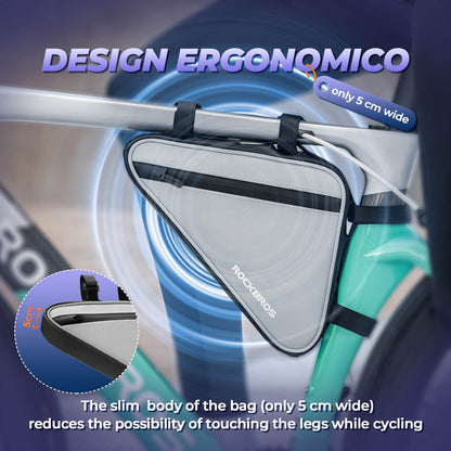 ROCKBROS Fahrradtasche Reflektierende Rahmentasche Dreiecktasche 0,9L - Fahrradtaschen ROCKBROS - EU - NooMii