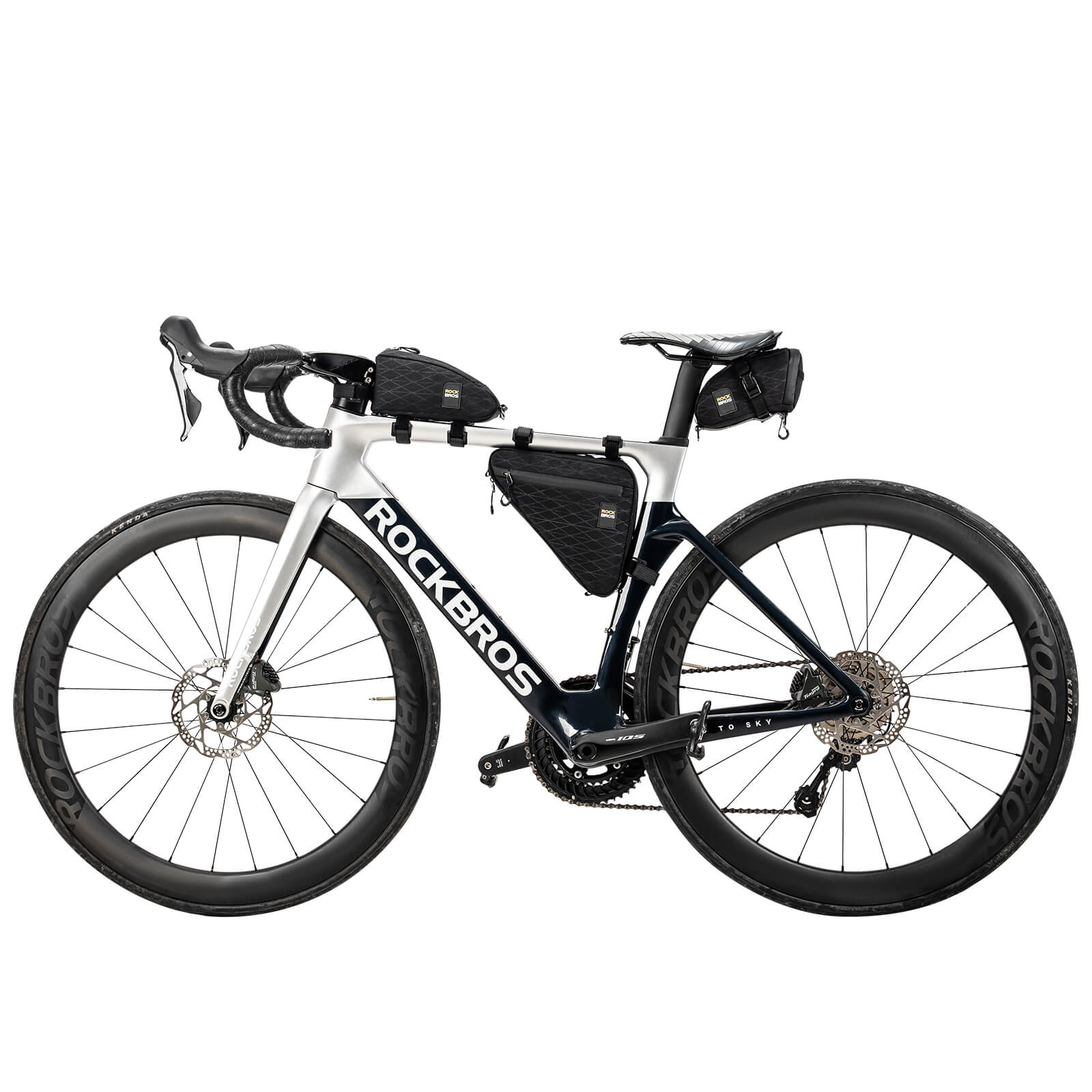 ROCKBROS Fahrradtasche Set Rahmentasche*2+Satteltasche*1 mit Verstellbarer Schultergurt 1,2L - Fahrradtaschen ROCKBROS - EU - NooMii