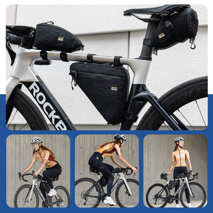 ROCKBROS Fahrradtasche Set Rahmentasche*2+Satteltasche*1 mit Verstellbarer Schultergurt 1,2L - Fahrradtaschen ROCKBROS - EU - NooMii