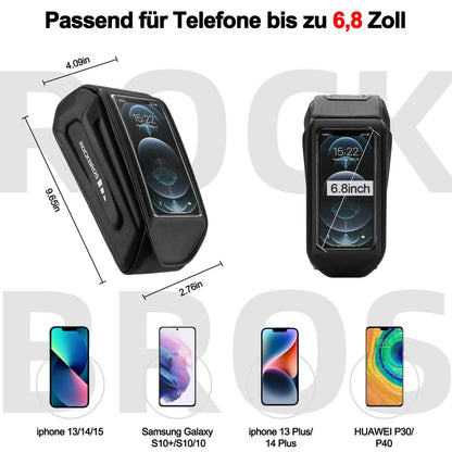 ROCKBROS Fahrradtasche Wasserdicht Handytasche Touchscreen für Smartphone 6,8 Zoll - Fahrradtaschen ROCKBROS - EU - NooMii
