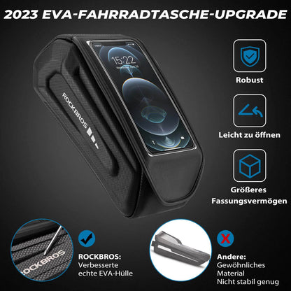 ROCKBROS Fahrradtasche Wasserdicht Handytasche Touchscreen für Smartphone 6,8 Zoll - Fahrradtaschen ROCKBROS - EU - NooMii
