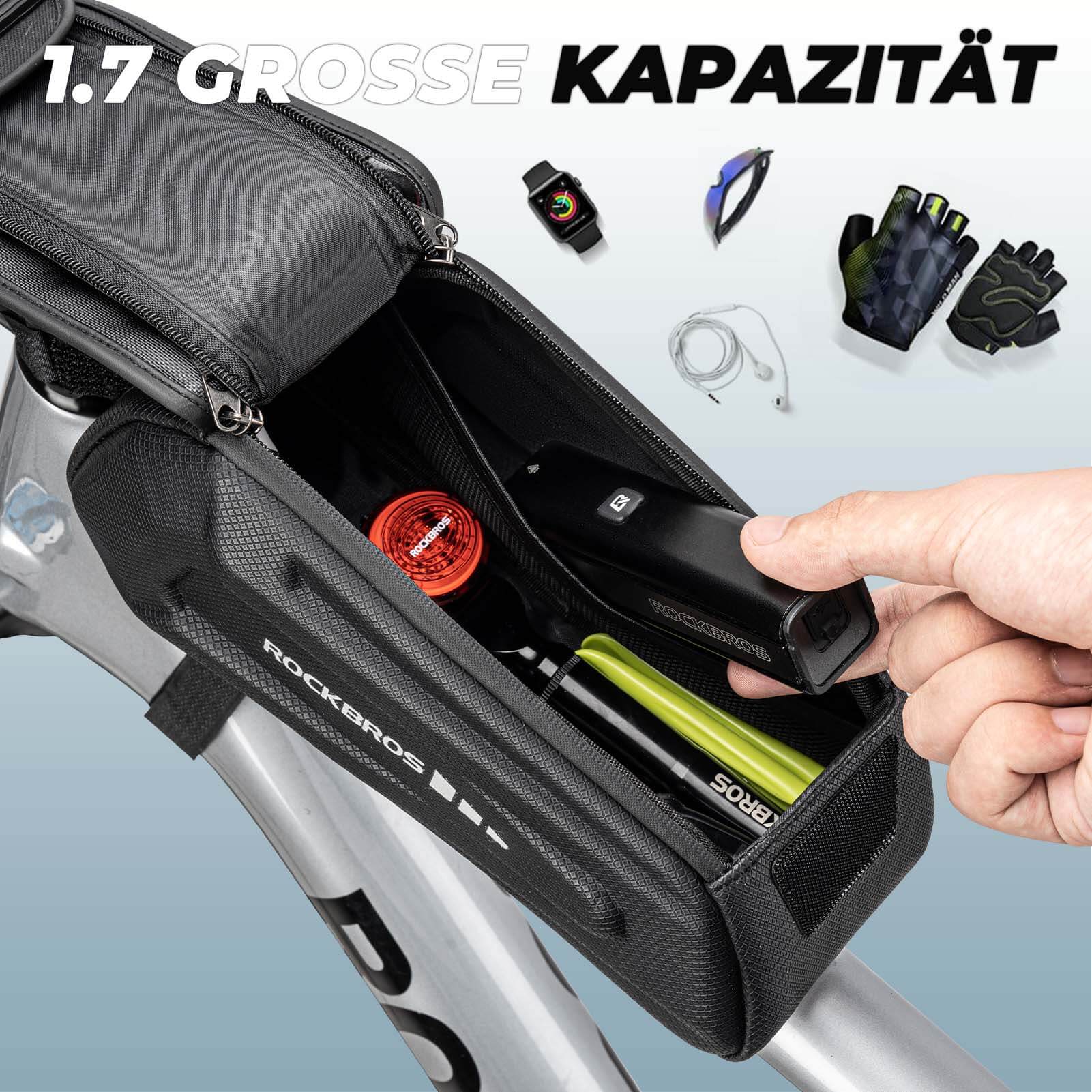ROCKBROS Fahrradtasche Wasserdicht Handytasche Touchscreen für Smartphone 6,8 Zoll - Fahrradtaschen ROCKBROS - EU - NooMii
