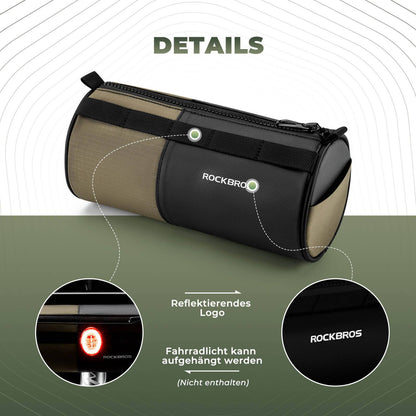 ROCKBROS Fahrradtasche Zylindrische Lenkertasche 1,7L mit Schultergurt - Fahrradtaschen ROCKBROS - EU - NooMii