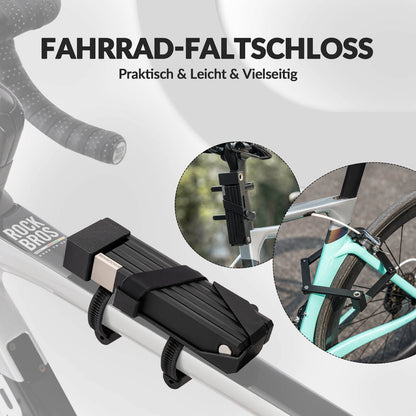ROCKBROS Faltschloss Fahrradschloss Sicherer Diebstahlschutz mit Halterung 88cm - Fahrradschloss ROCKBROS - EU - NooMii