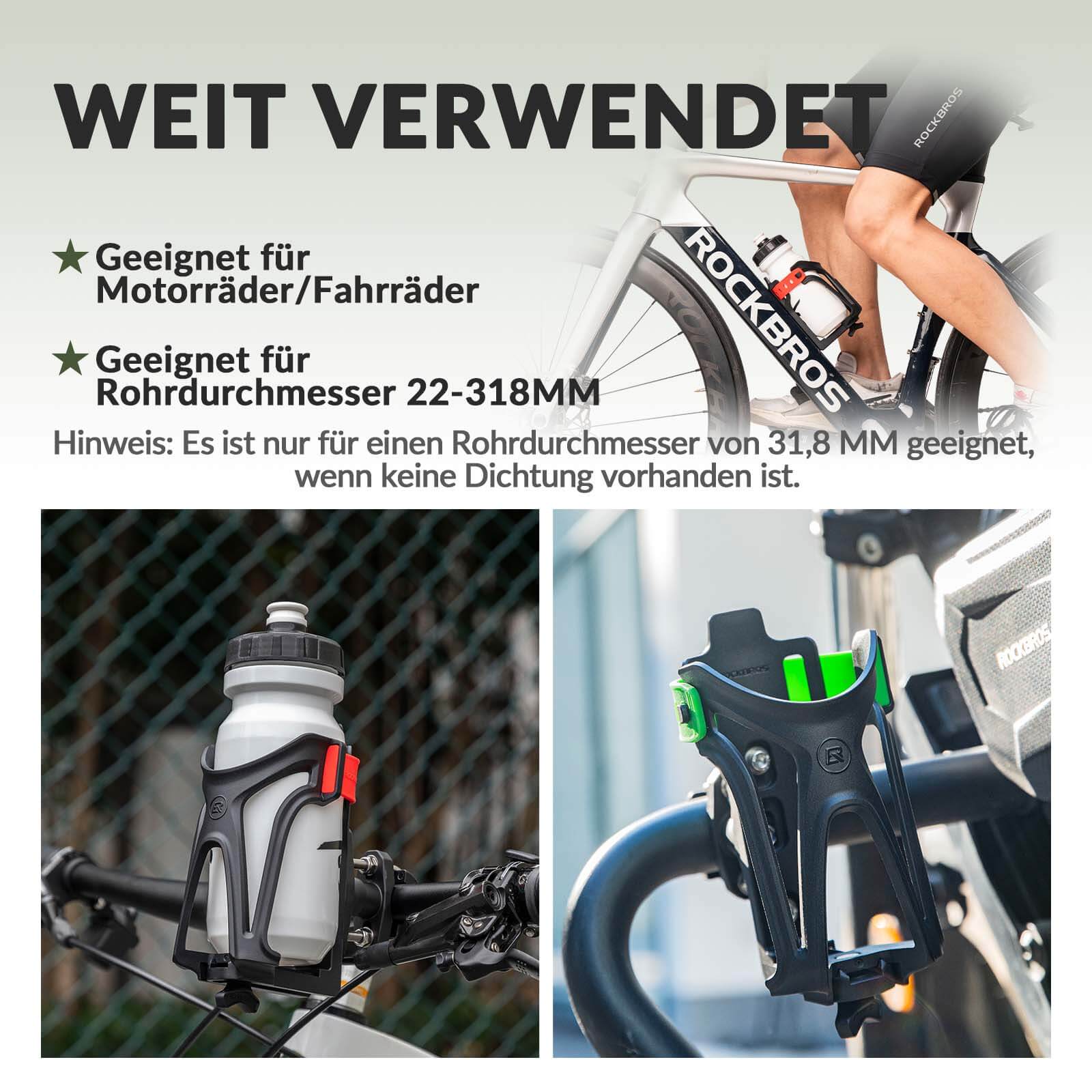 ROCKBROS Flaschenhalter Einstellbar Fahrrad Getränkehalter 360° Drehbar - Fahrrad Flaschenhalter ROCKBROS - EU - NooMii