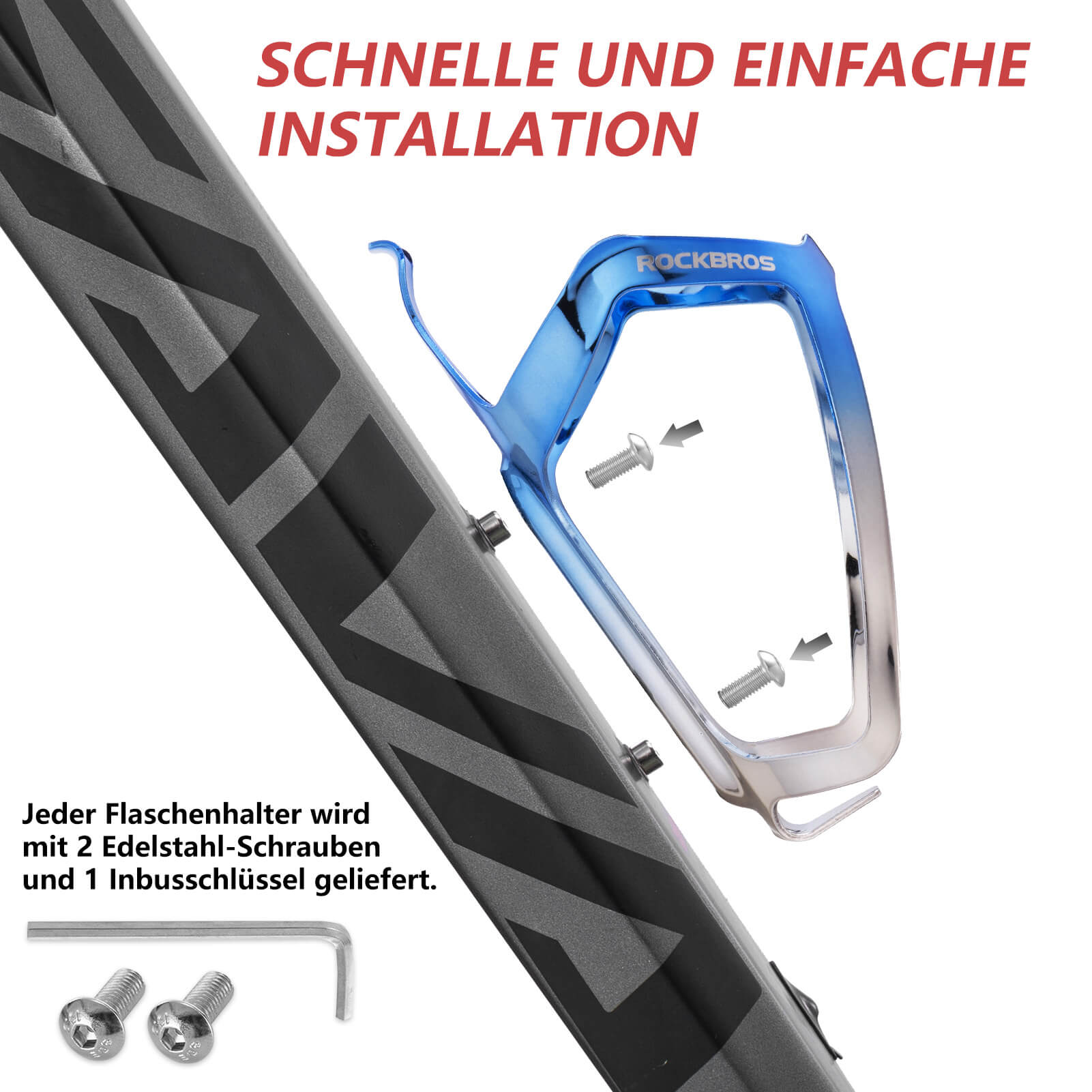 ROCKBROS Flaschenhalter Fahrrad Getränkehalter Leichtgewicht 30g - Fahrrad Flaschenhalter ROCKBROS - EU - NooMii