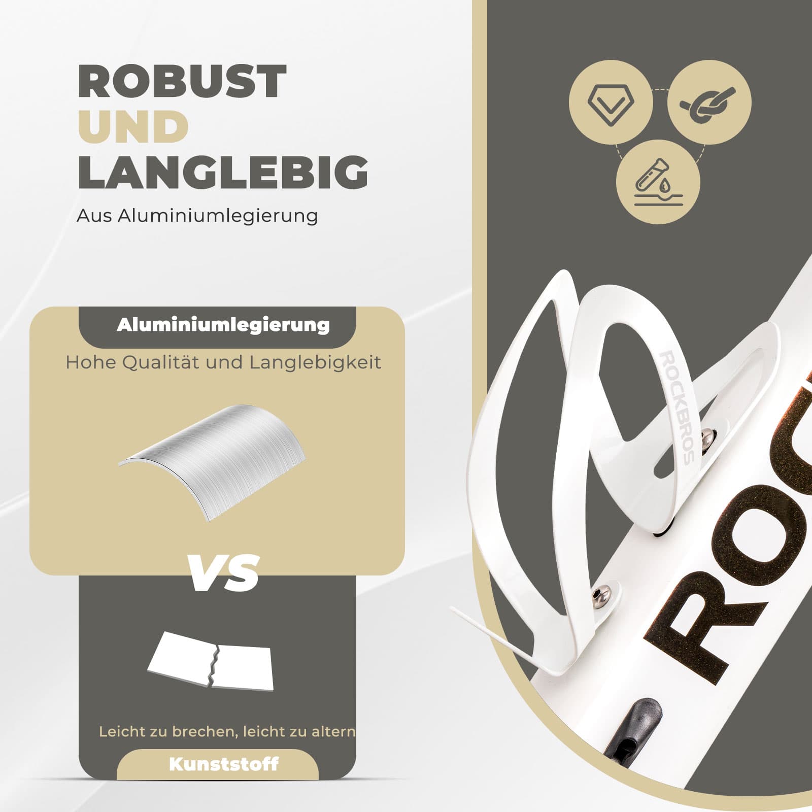 ROCKBROS Flaschenhalter Fahrradzubehör Fahrrad Leicht Getränkehalter Befestig - Fahrrad Flaschenhalter ROCKBROS - EU - NooMii