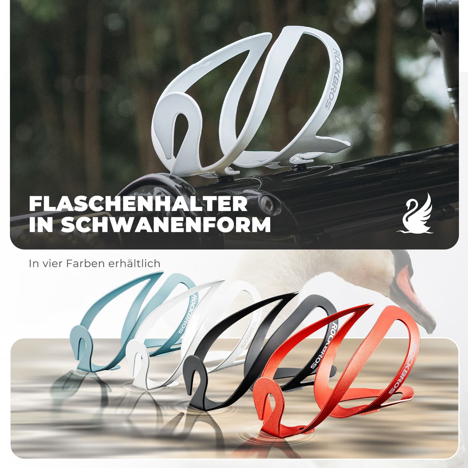 ROCKBROS Flaschenhalter Fahrradzubehör Fahrrad Leicht Getränkehalter Befestig - Fahrrad Flaschenhalter ROCKBROS - EU - NooMii