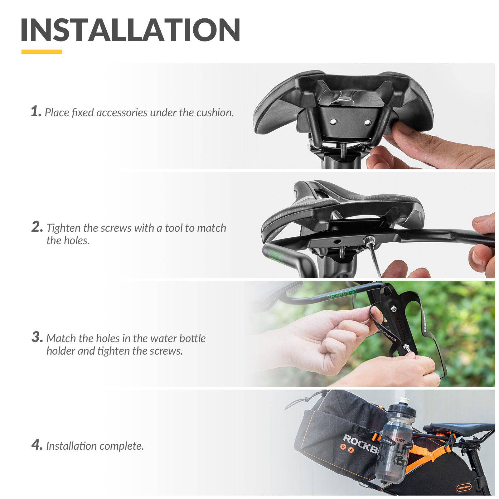 ROCKBROS Flaschenhalter & Stabilisator Stütze für Fahrrad Satteltasche - Fahrrad Flaschenhalter ROCKBROS - EU - NooMii